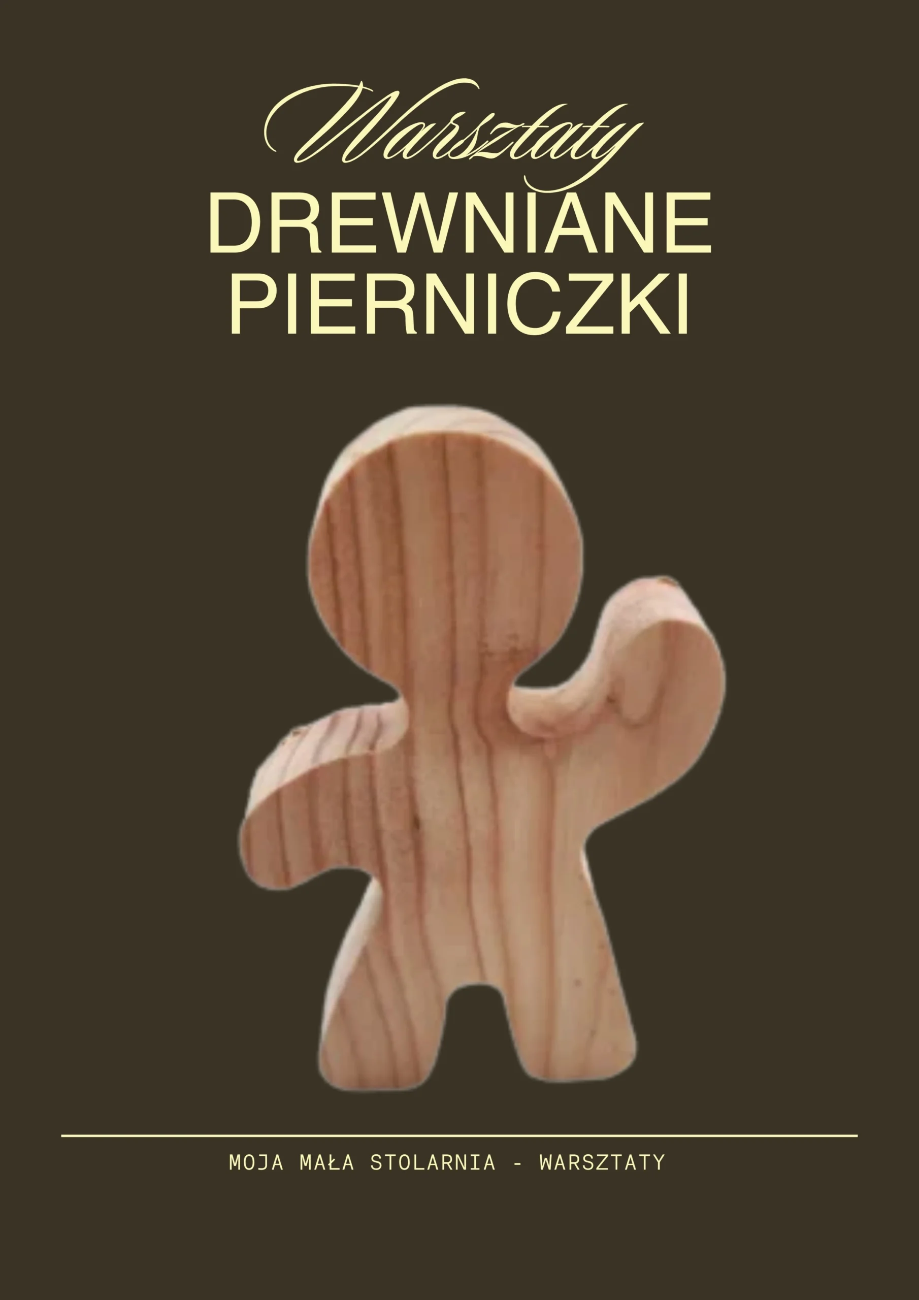 drewniany pierniczek do zdobienia dla szkół i przedszkoli na warsztaty