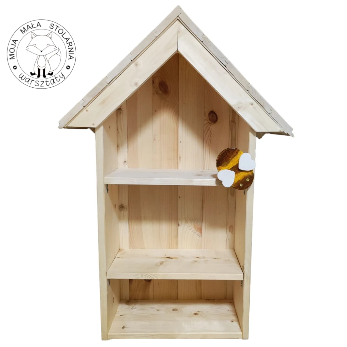 ogromny hotel dla owadów i dzikich zapylaczy do postawienia przed firmą. Wykonany podczas zajęć ESG dla pracowaników