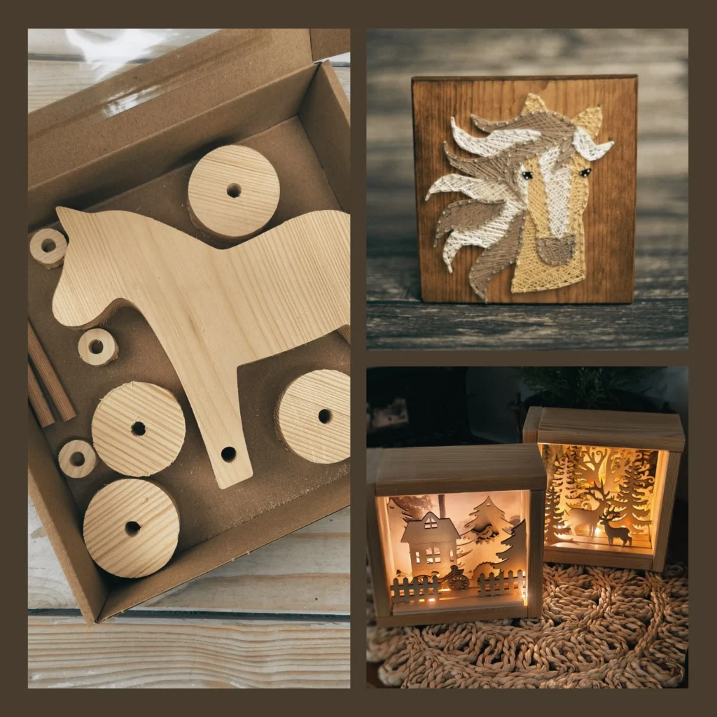 konik na kółkach, string art konik zestaw sklep tani konik diorama